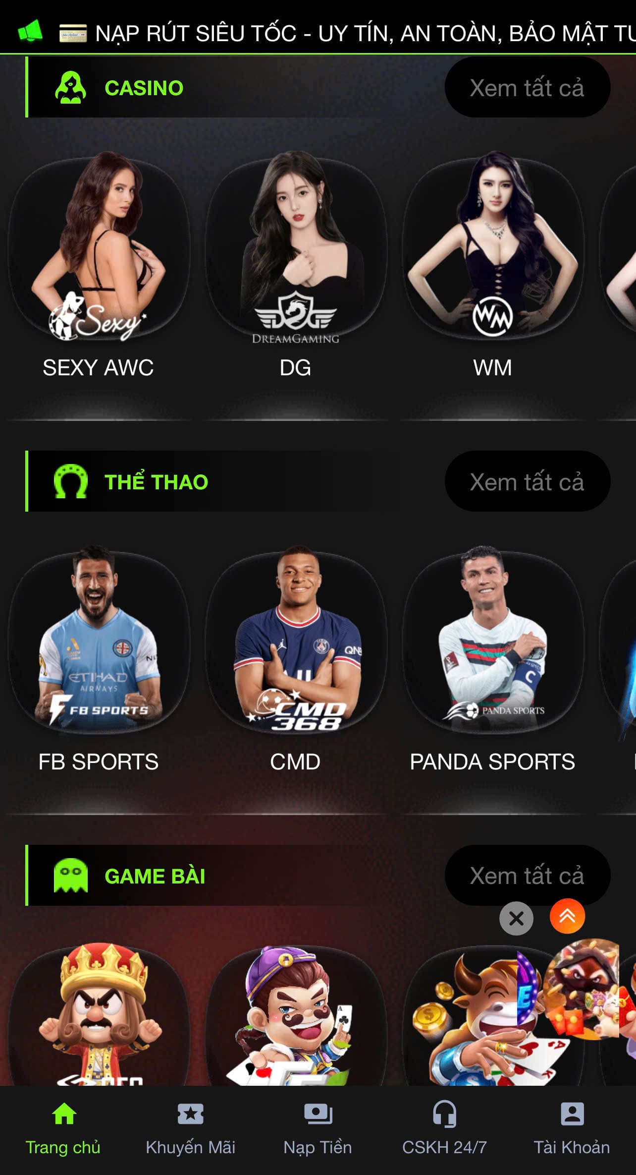 App Nhà cái pe789i